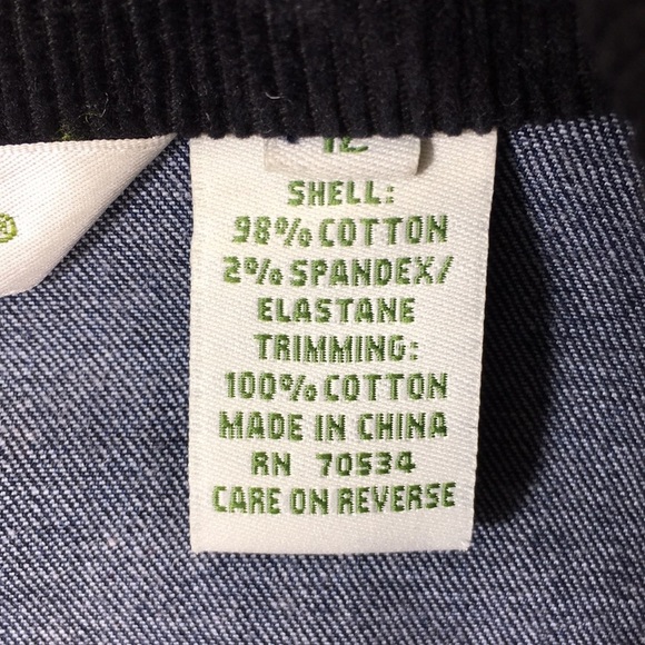 Orvis Dark Blue Denim Blazer Jacket Barn Coat Womens 12 Black Corduroy Collar - Picture 7 of 12